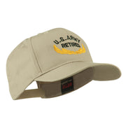 US Army Retired Emblem Embroidered Cap