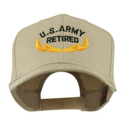 US Army Retired Emblem Embroidered Cap