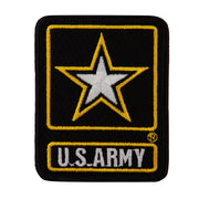 U.S Army with Star Embroidered Rectangular 3 Inch Patch