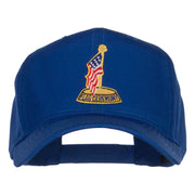 USA Flag Ceremony Patched Cap