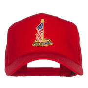 USA Flag Ceremony Patched Cap