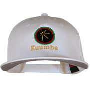 Kuumba Kwanzaa Embroidered Superior Cotton Twill Flat Bill Prostyle Snapback Cap