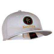 Kuumba Kwanzaa Embroidered Superior Cotton Twill Flat Bill Prostyle Snapback Cap