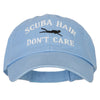 Scuba Hair Don't Care Embroidered Low Profile Cotton Cap