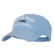 Scuba Hair Don't Care Embroidered Low Profile Cotton Cap