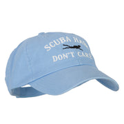 Scuba Hair Don't Care Embroidered Low Profile Cotton Cap