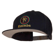 Kuumba Kwanzaa Embroidered Superior Cotton Twill Flat Bill Prostyle Snapback Cap