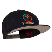 Kuumba Kwanzaa Embroidered Superior Cotton Twill Flat Bill Prostyle Snapback Cap