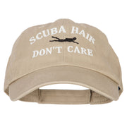 Scuba Hair Don't Care Embroidered Low Profile Cotton Cap