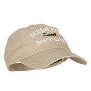 Scuba Hair Don't Care Embroidered Low Profile Cotton Cap