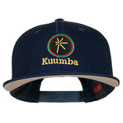 Kuumba Kwanzaa Embroidered Superior Cotton Twill Flat Bill Prostyle Snapback Cap