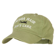 Scuba Hair Don't Care Embroidered Low Profile Cotton Cap