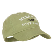 Scuba Hair Don't Care Embroidered Low Profile Cotton Cap