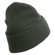 Licensed Air Assault Veteran Embroidered 12 Inch Long Knitted Beanie - DK-Grey OSFM