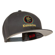 Kuumba Kwanzaa Embroidered Superior Cotton Twill Flat Bill Prostyle Snapback Cap