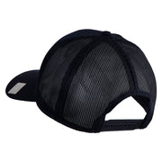 US Submarine Retired Military Embroidered Solid Cotton Twill Mesh Prostyle Cap - Navy OSFM