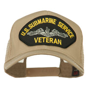 US Submarine Service Veteran Patched Mesh Back Cap