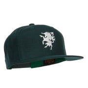 Unicorn Emblem Embroidered Snapback Cap