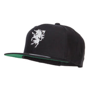 Unicorn Emblem Embroidered Snapback Cap