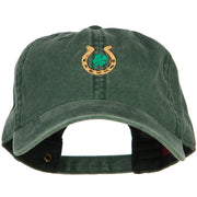 Lucky Irish Embroidered Washed Cotton Cap