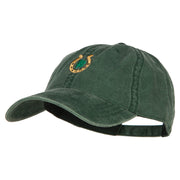 Lucky Irish Embroidered Washed Cotton Cap