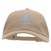 Fish Master Embroidered Unstructured Cotton Twill Washed Cap - Khaki OSFM