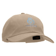 Fish Master Embroidered Unstructured Cotton Twill Washed Cap - Khaki OSFM