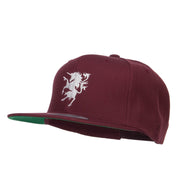 Unicorn Emblem Embroidered Snapback Cap