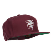 Unicorn Emblem Embroidered Snapback Cap