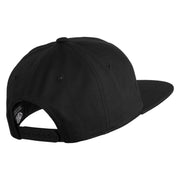 Nat 20 Dice Roll Embroidered 5 Panel Cotton Flat Bill Cap - Black OSFM