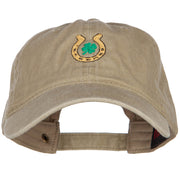 Lucky Irish Embroidered Washed Cotton Cap