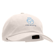 Fish Master Embroidered Unstructured Cotton Twill Washed Cap - Beige OSFM