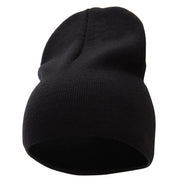 8 Inch Solid Knit Short Beanie Made in USA