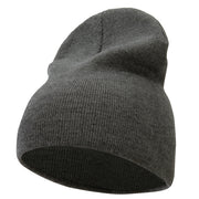 8 Inch Solid Knit Short Beanie Made in USA