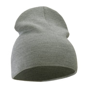 8 Inch Solid Knit Short Beanie Made in USA