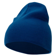 8 Inch Solid Knit Short Beanie Made in USA