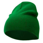 8 Inch Solid Knit Short Beanie Made in USA