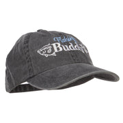 Fishing Buddy Embroidered Washed Cap