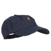 Pug Dog Face Embroidered Low Cap