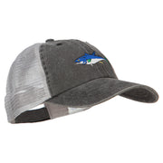 Bluefin Tuna Embroidered Washed Trucker Cap