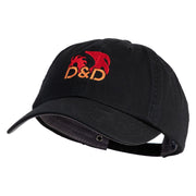 Dragon Game Abbreviation Embroidered Low Profile Cotton Cap - Black OSFM