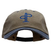 Hiking Directions Embroidered Pigment Dyed Wash Cap - Khaki-Navy OSFM