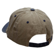 Hiking Directions Embroidered Pigment Dyed Wash Cap - Khaki-Navy OSFM