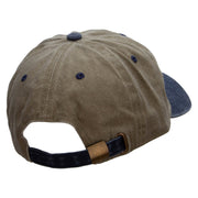 Hiking Directions Embroidered Pigment Dyed Wash Cap - Khaki-Navy OSFM