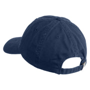 Dragon Game Abbreviation Embroidered Low Profile Cotton Cap - Navy OSFM