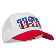 USA Letters Embroidered Mesh Cap