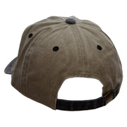 Hiking Directions Embroidered Pigment Dyed Wash Cap - Khaki-Black OSFM