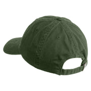 Dragon Game Abbreviation Embroidered Low Profile Cotton Cap - Olive OSFM