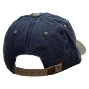 Hiking Directions Embroidered Pigment Dyed Wash Cap - Navy-Khaki OSFM