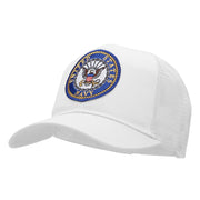 United States Navy Circular Patched Cotton Mesh Cap